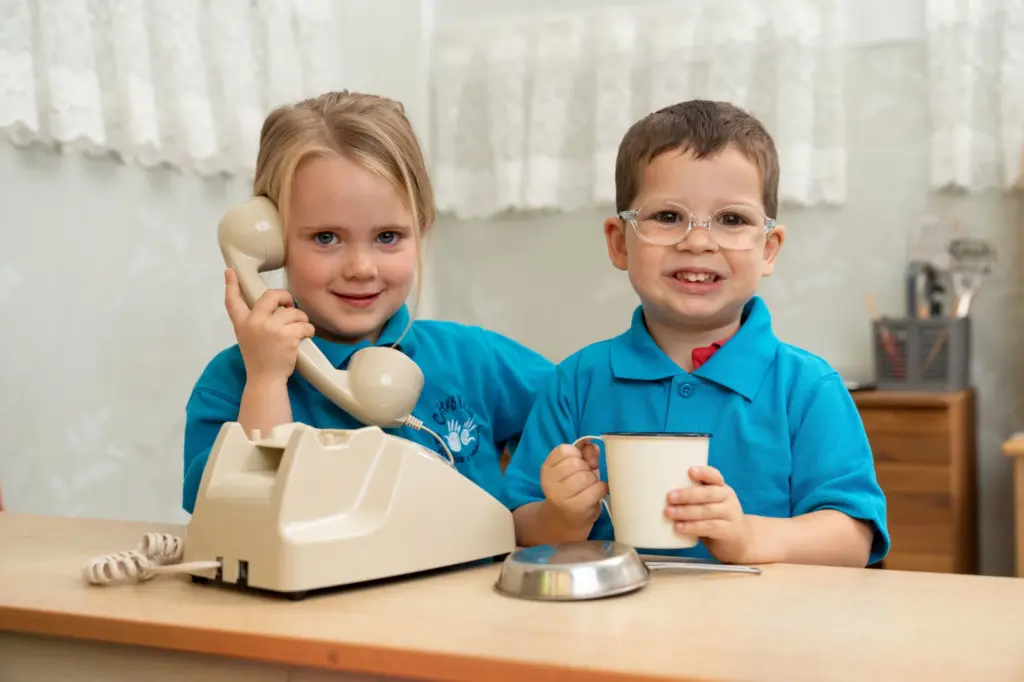 Young children at City View Nursery, Canterbury