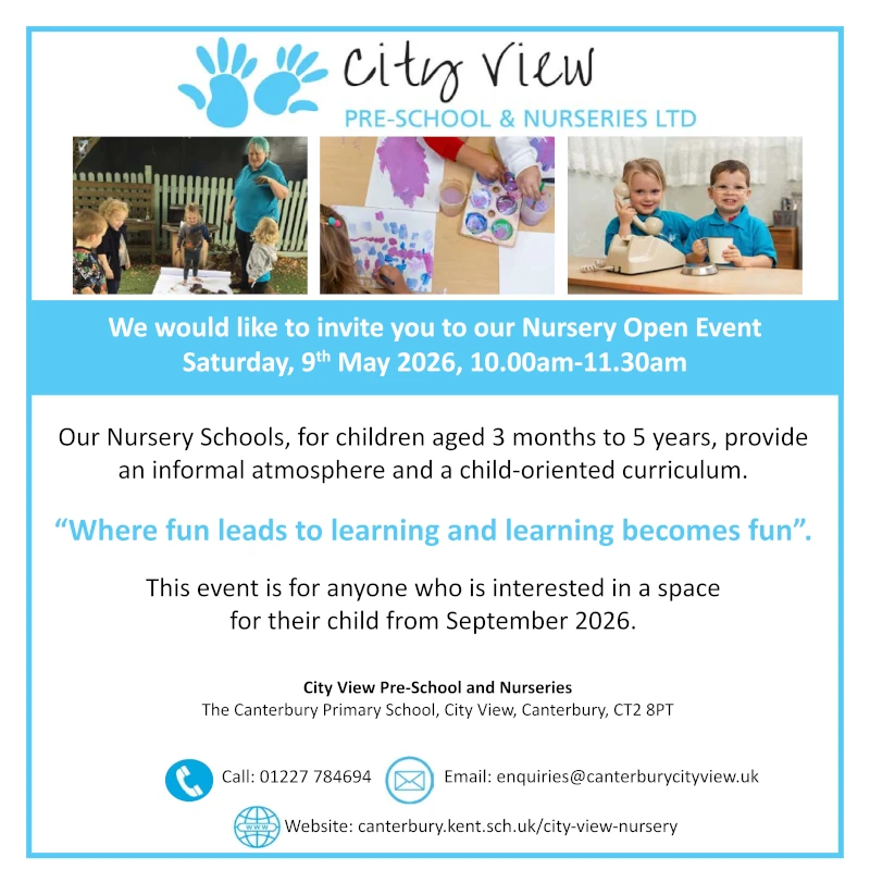 Open Events at City View 9 May 2026