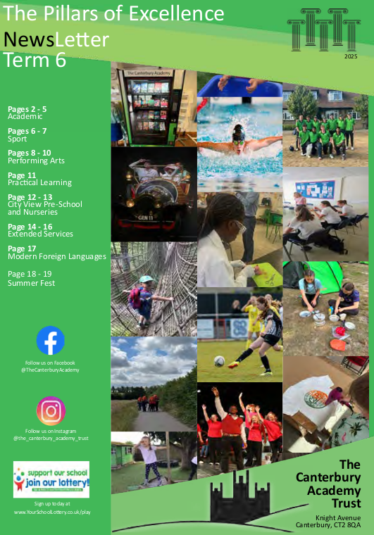 Pillars of Excellence Newsletter - Term 6 2025 cover Pillars of Excellence newsletter term 6 2025