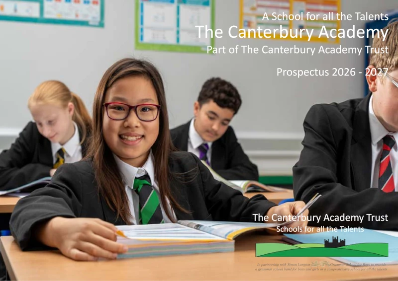 The Canterbury Academy Prospectus 2026-2027