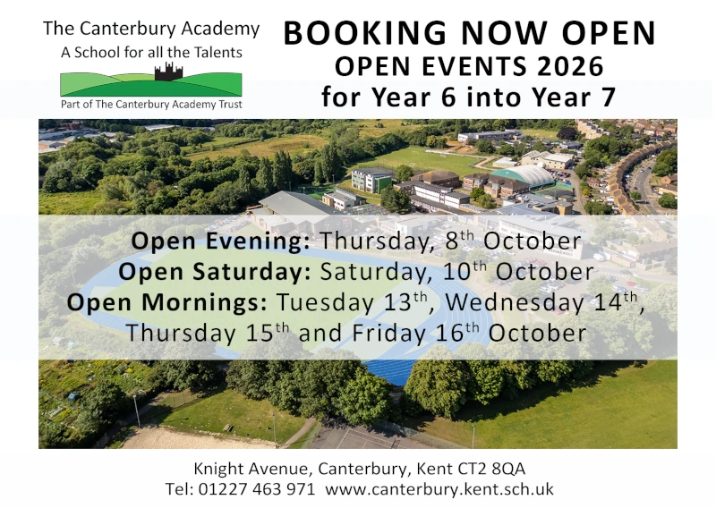 Open Season BOOKING OPEN Open Season Bookings 2026 for admission to Year 7 now open