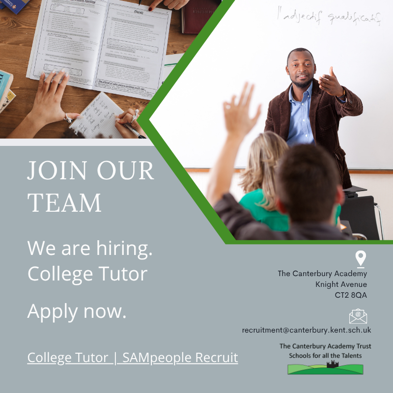 We are hiring a College Tutor